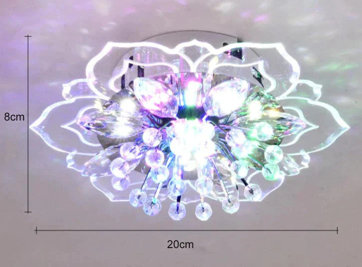 Emily’s Modern Minimalist Living Room Lamp Corridor Crystal Ceiling Colored Light / 9W