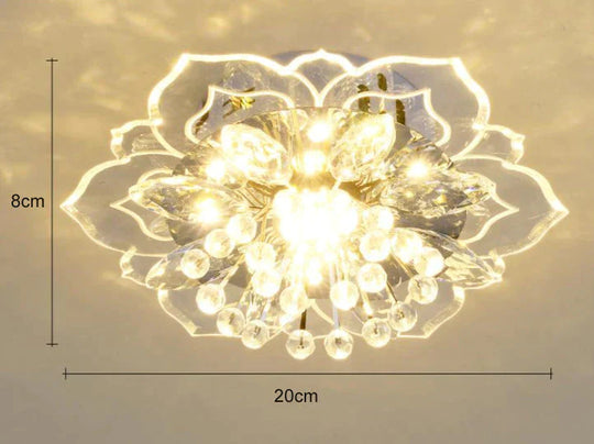 Emily’s Modern Minimalist Living Room Lamp Corridor Crystal Ceiling Warm Light / 9W