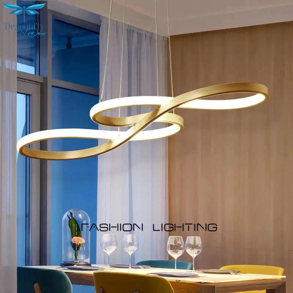 Modern New Creative Led Pendant Lights Kitchen Aluminum Silica Suspension Hanging Cord Lamp For