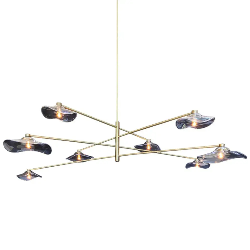 Modern New Special - Shaped Lotus Leaf Glass Branch Living Room Dining Bedroom Personalized