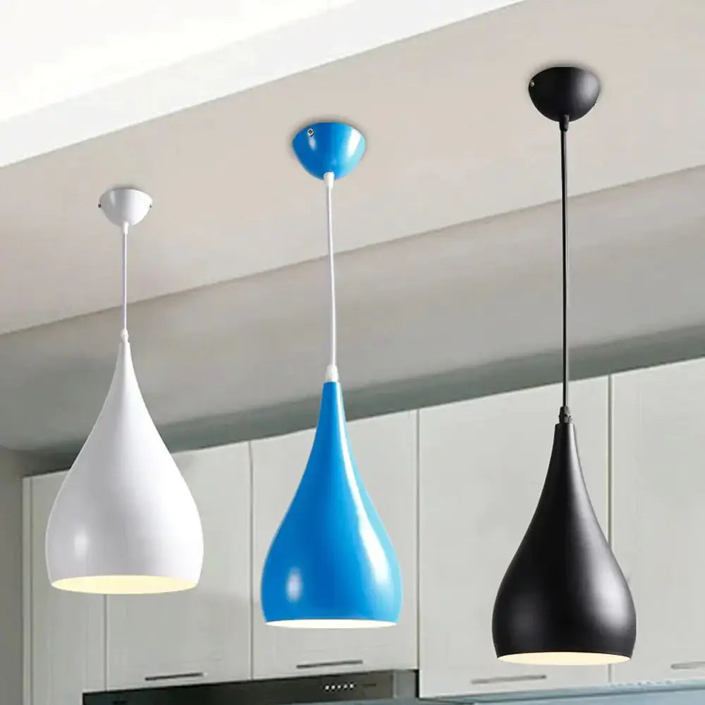 Modern Pendant Lamp Hanging Edison Bulb American Style For Living Room Creative Personality Black