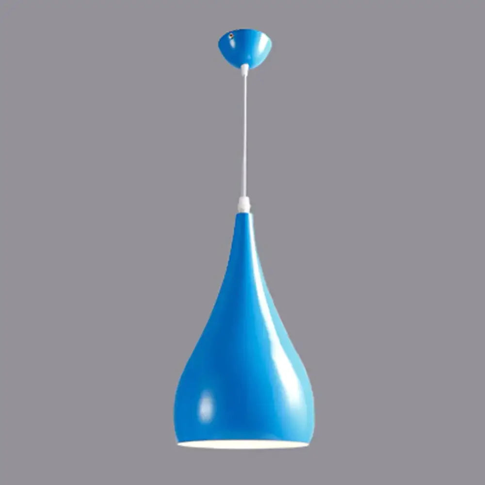Modern Pendant Lamp Hanging Edison Bulb American Style For Living Room Creative Personality Blue