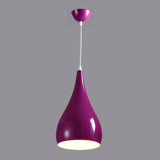 Modern Pendant Lamp Hanging Edison Bulb American Style For Living Room Creative Personality Purple