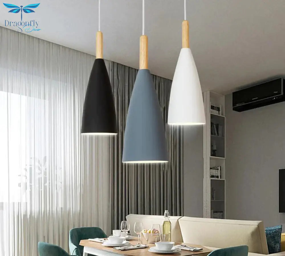 Modern Pendant Lamp Nordic Light For Dinning Room Restaurant Bedroom Led Hanging E27 Aluminum Night