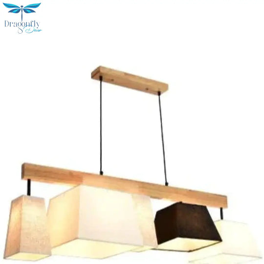 Modern Simple Bar Restaurant Study Creative Dining Table Log Solid Wood Lamps Nordic Style