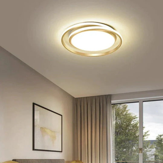 Modern Simple Bedroom Creative Circular Led Ceiling Lamp