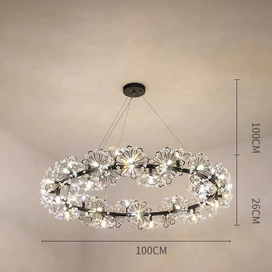 Modern Simple Bedroom Restaurant Light Luxury Crystal Creative Personality Living Room Round