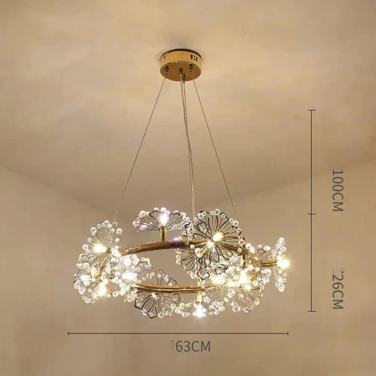 Modern Simple Bedroom Restaurant Light Luxury Crystal Creative Personality Living Room Round