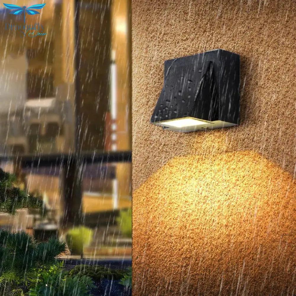 Modern Simple Creative Outdoor Waterproof Wall Lamp Led Courtyard Lamps Gate Terrace Balcony Garden