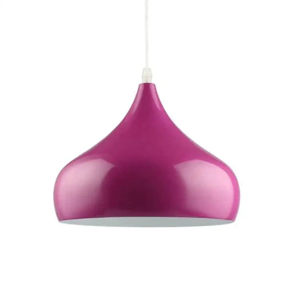 Modern Simple Led Pendant Light Aluminum Hanging Room Lamp A Style Purple