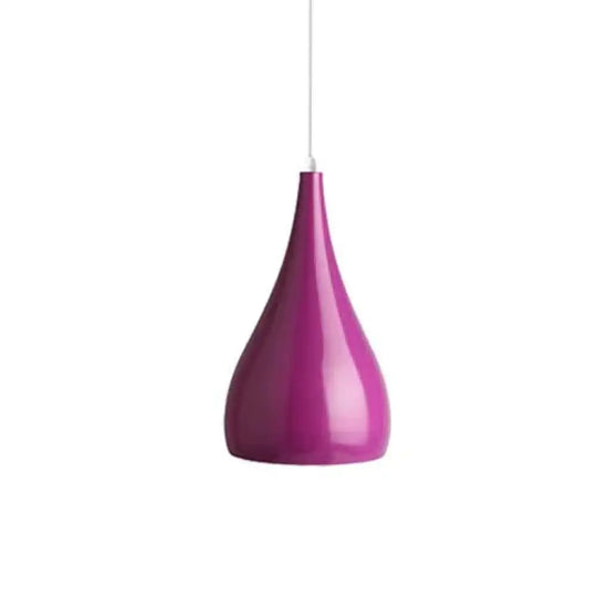 Modern Simple Led Pendant Light Aluminum Hanging Room Lamp B Style Purple