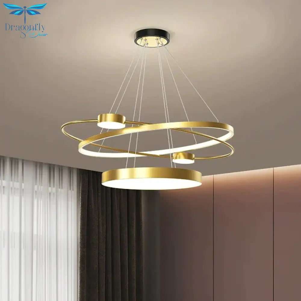 Modern Simple Restaurant Light Luxury Creative Dining Room Crystal Hanging Lamps Pendant