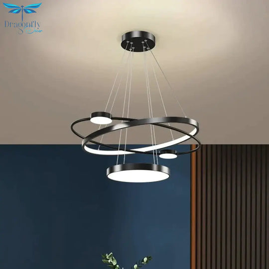 Modern Simple Restaurant Light Luxury Creative Dining Room Crystal Hanging Lamps Pendant