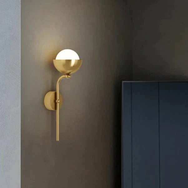 Modern Simple Room Corridor Living Copper Wall Lamp Lamps