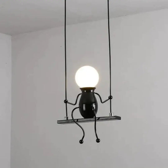 Modern Simple Wrought Iron Chandelier Creative Personality Corridor Study Dining Room Lights