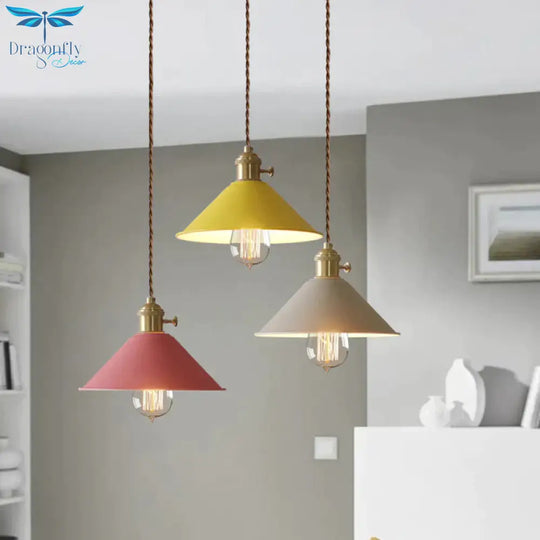 Modern Switch Pendant Lights Dining Room Lamp Lamparas Colorful Aluminum Shade Luminaire For Home