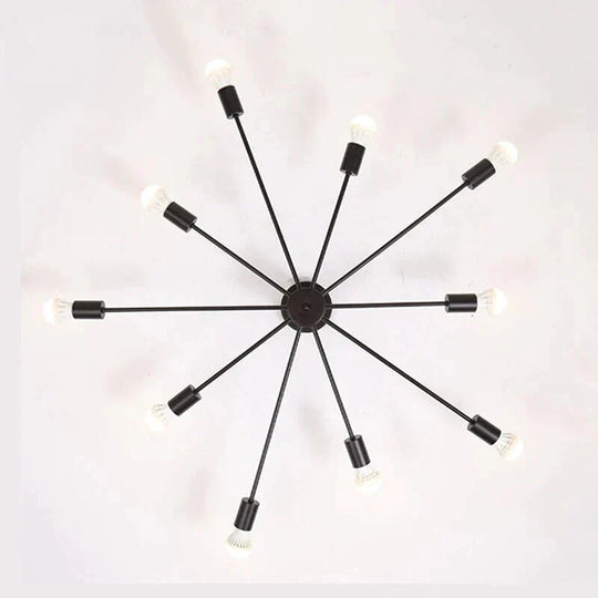 Modern Unique Novelty Painted Ceiling Lamps E27 Led 2 Styles Lights For Living Room Bedroom