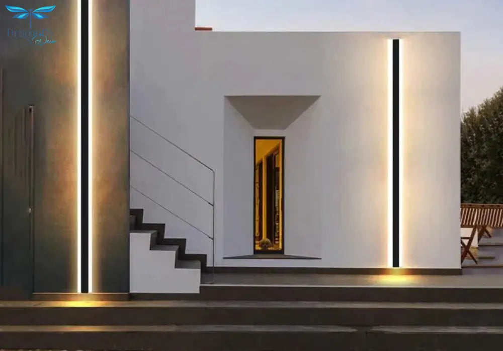 Modern Waterproof Outdoor Wall Lamp Led Super Bright Ip65 Light Garden Porch Landscape Sconce 110V