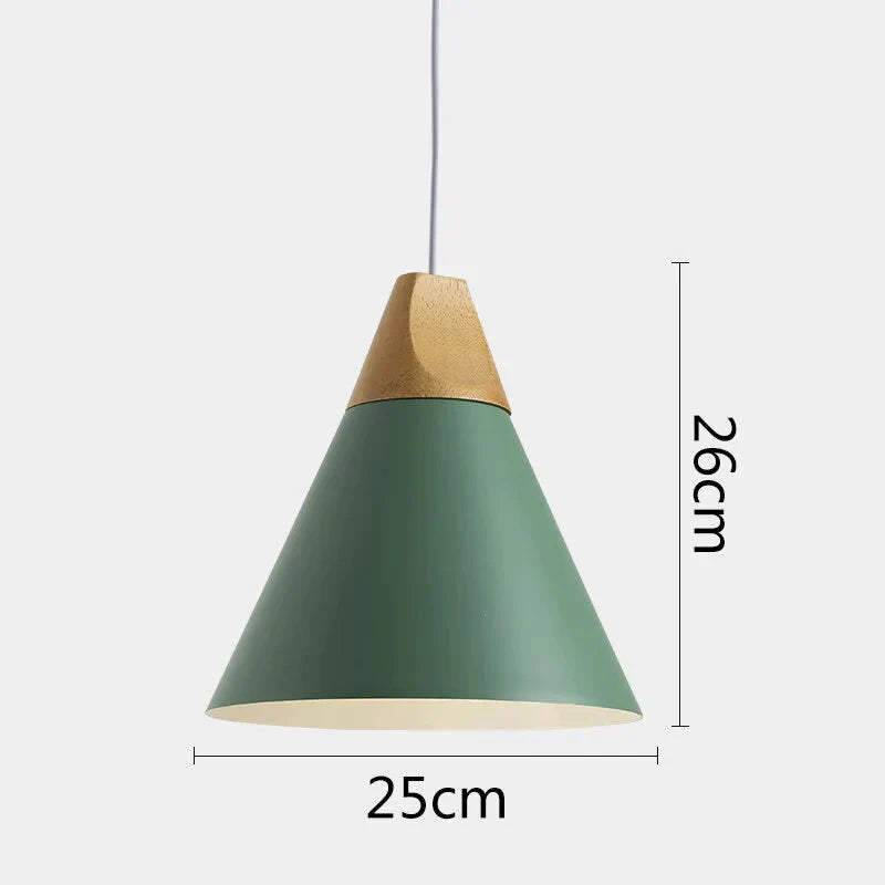 Modern Wood Pendant Lights Led Hanglamp Colorful Lamps For Restaurant/Bar Lighting Luminaire Home