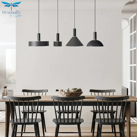 Modren Simple Pendant Lights Diy Nordic E27 Hanging Lamps Restaurant Bar Living Room Bedside