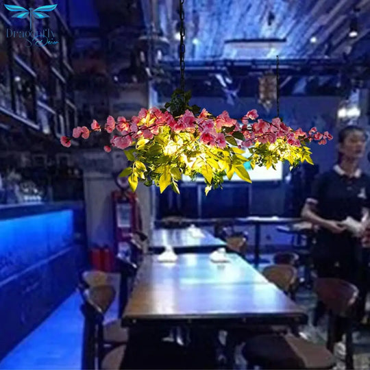 Net Red Restaurant Plant Cherry Blossom Pendant Light Theme Music Bar String Hot Pot Shop