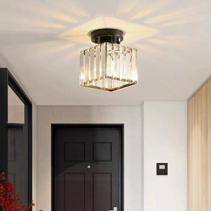 Nevaeh - Creative Simple Modern Square Crystal Corridor Porch Ceiling Lamp