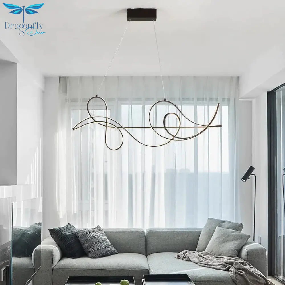 New Coffee Frame Modern Pendant Lights For Dining Living Room Fixtures Abajur Lighting Lustre