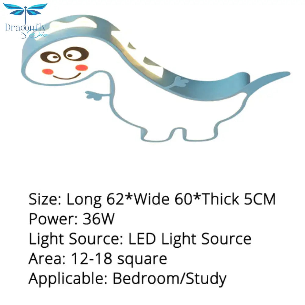 New Dinasour Modern Led Ceiling Lights Lamp For Child Bedroom Study Room Babyroom Remote Control