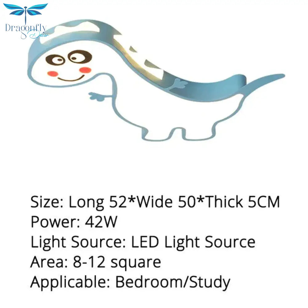 New Dinasour Modern Led Ceiling Lights Lamp For Child Bedroom Study Room Babyroom Remote Control