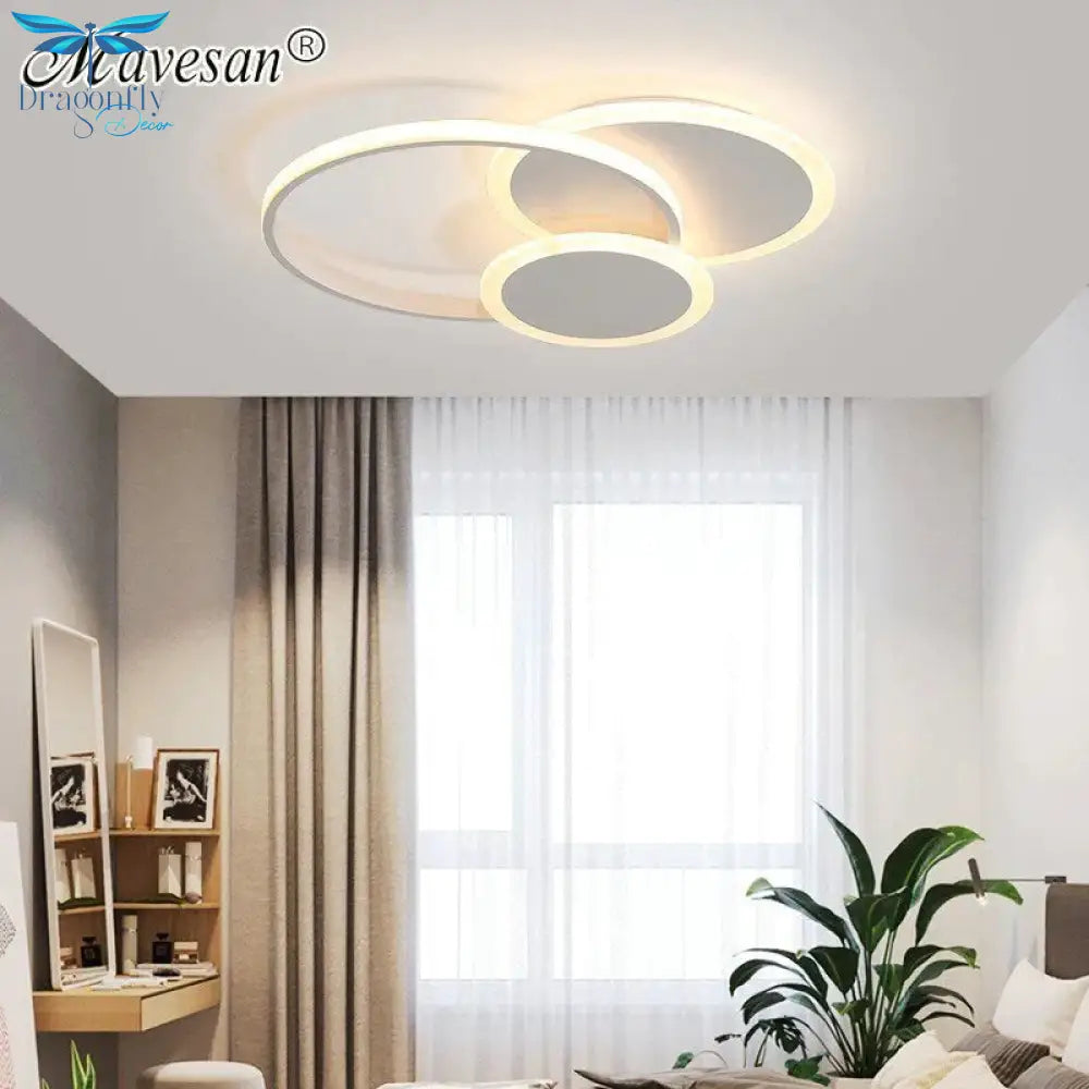 New Led Ceiling Lights Living Room Bedroom Round Square Lighting Fixtures Dimmable Modern Dome
