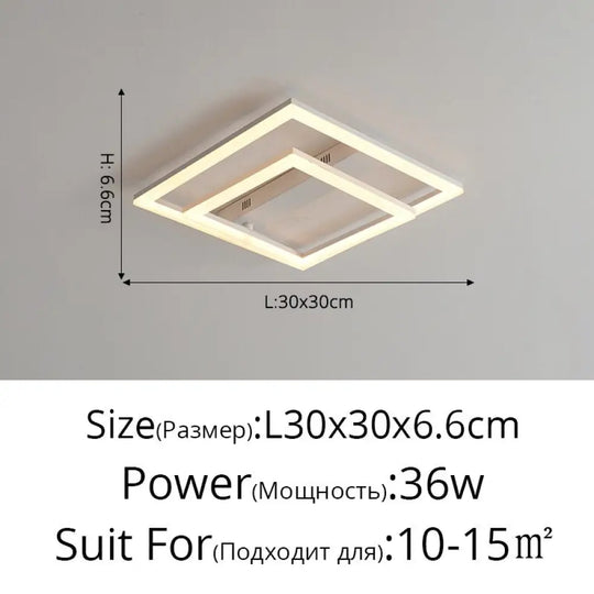 New Led Flush Mount Ceiling Light Home Modern Minimalist Bedroom Chandeliers Creative Personality