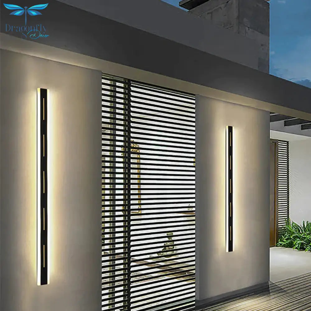 New Led Outdoor Wall Light Waterproof Aluminum Lamp With Remote Garden Porch Sconce 110V 220V
