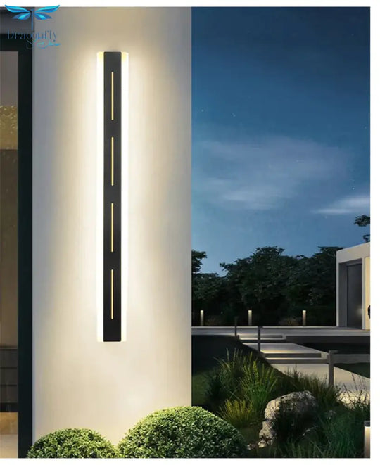 New Led Outdoor Wall Light Waterproof Aluminum Lamp With Remote Garden Porch Sconce 110V 220V