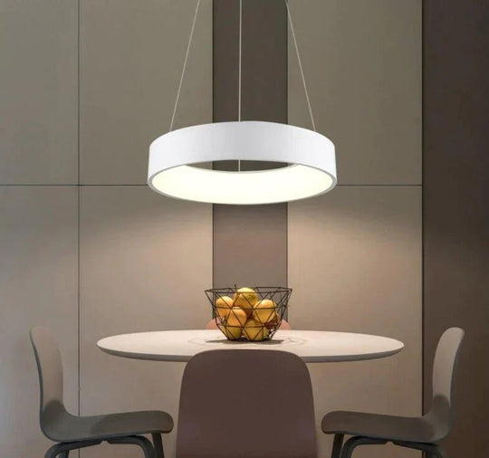 New Led Simple Pendant Lights Lamp For Living Room Lustre 3 Round Shape Ceiling Fixtures