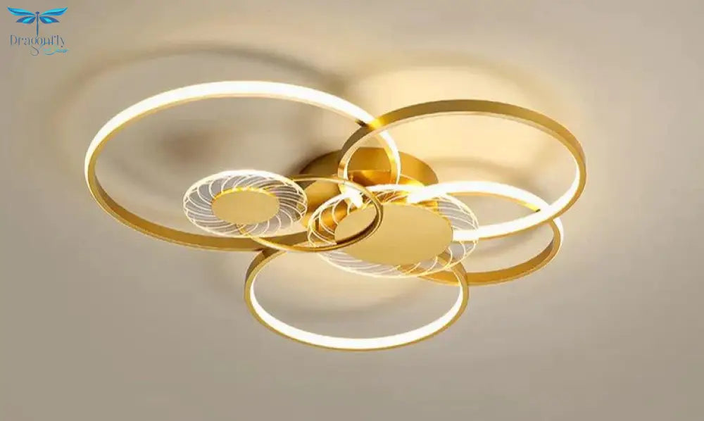 New Luxury Gold Light In The Bedroom Ceiling Lamp