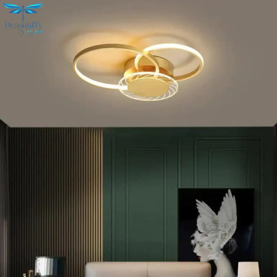 New Luxury Gold Light In The Bedroom Ceiling Lamp