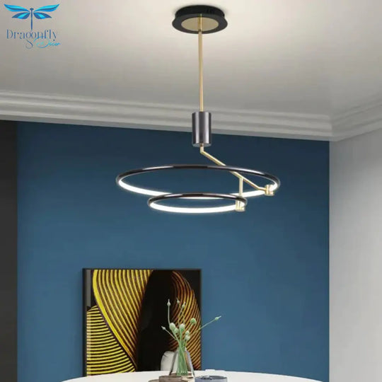 New Minimalist Chandelier Light Luxury Lamps Dining Room Lights Modern Led In The Bedroom Round