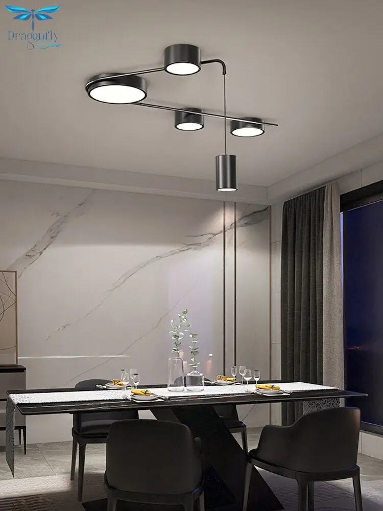 New Modern Led Chandeliers Lights Living Dining Room Study Bedroom Hall Kitchen Lamps Simple