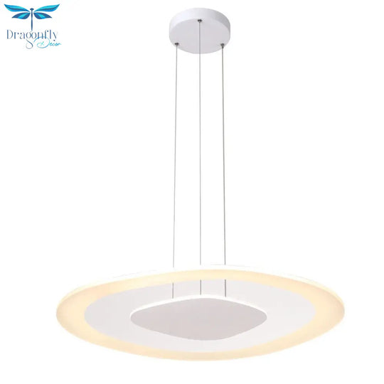 New Modern Led Pendant Lights Dining Room Kitchen Bar Hang Lamp Cord Height Adjustable Round