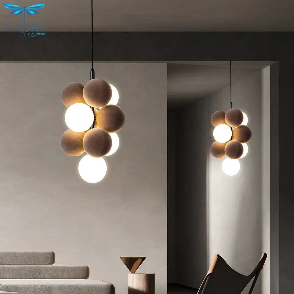 New Nordic Glass Ball Chandelier - Stylish Pendant Lamp For Dining Living Room And Bedroom Light