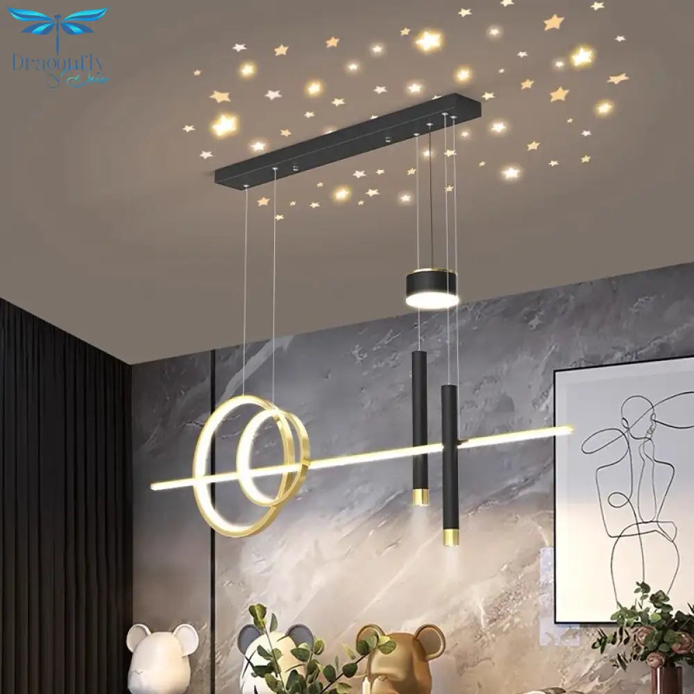 New Nordic Starry Pendant Light Modern Luxury Dining Room Lamp Creative Decorative Table Chandelier