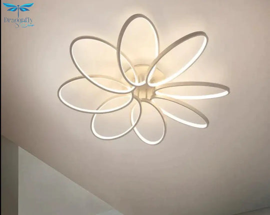 New Petal Ceiling Lamp Led Creative Flower Living Room Simple Modern Warm Light In The Bedroom