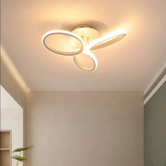 New Petal Ceiling Lamp Led Creative Flower Living Room Simple Modern Warm Light In The Bedroom