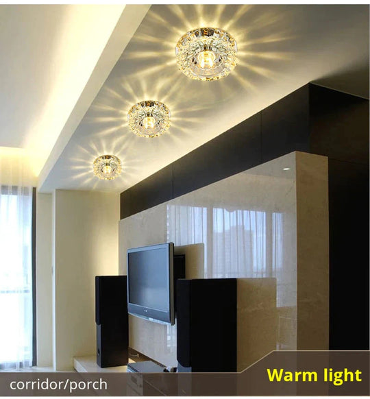 Nia - Flush Mount Small Led Ceiling Light For Art Gallery Decoration Front Balcony Lamp Porch Light