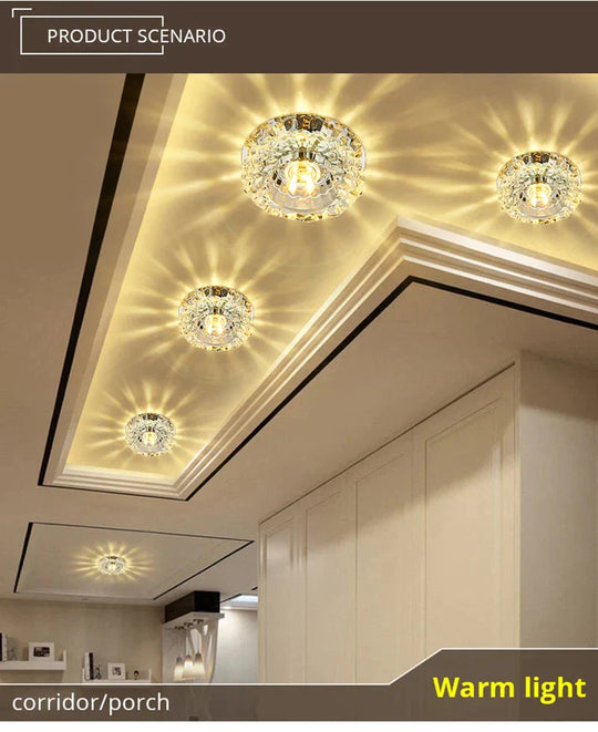 Nia - Flush Mount Small Led Ceiling Light For Art Gallery Decoration Front Balcony Lamp Porch Light