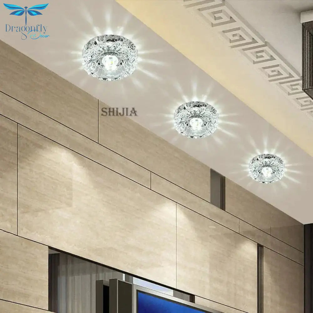Nia - Flush Mount Small Led Ceiling Light For Art Gallery Decoration Front Balcony Lamp Porch Light