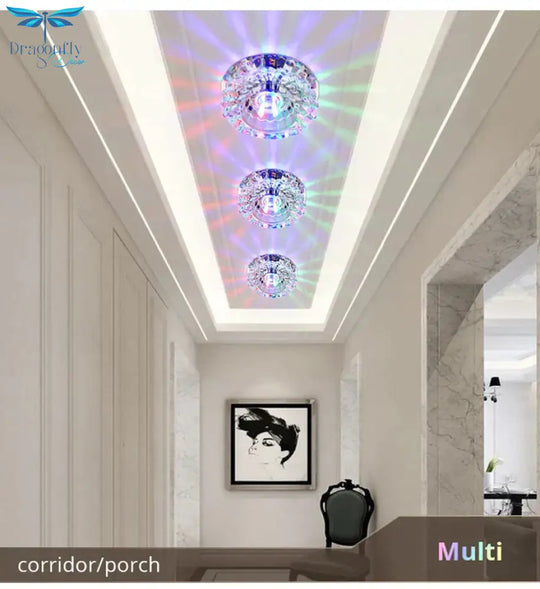 Nia - Flush Mount Small Led Ceiling Light For Art Gallery Decoration Front Balcony Lamp Porch Light