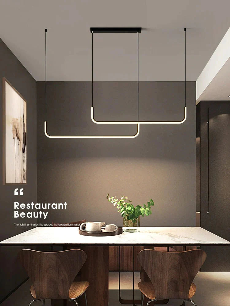 Amelia’s Geometric Delight: Modern Led Pendant Light For Your Kitchen Or Dining Room