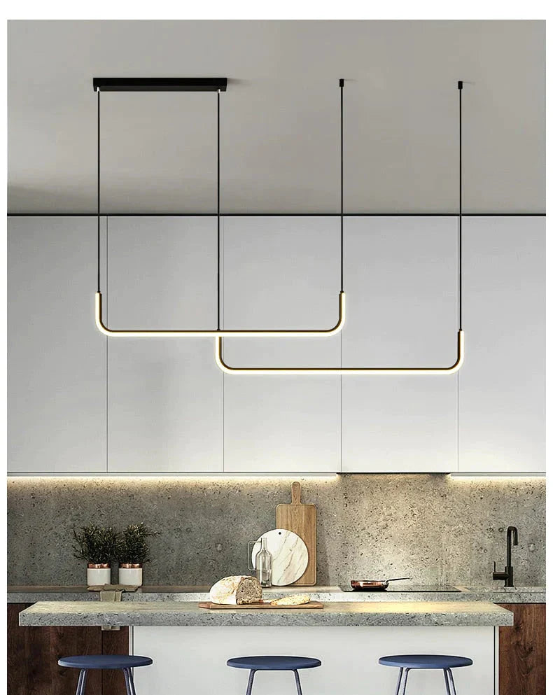 Amelia’s Geometric Delight: Modern Led Pendant Light For Your Kitchen Or Dining Room