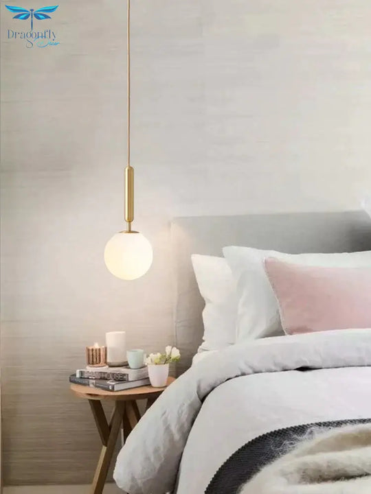 Nordic Brass Aluminum Modern Pendant Light Loft Hanging Lamps Bedside Lamp Kitchen Suspension